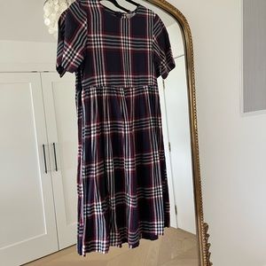 ASOS Navy Plaid Dress